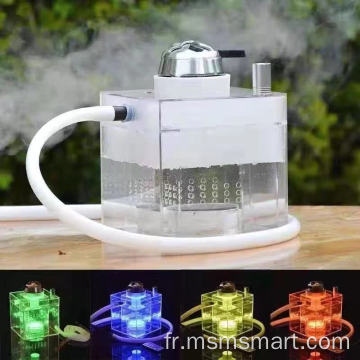 avec lumière LED chicha ronde